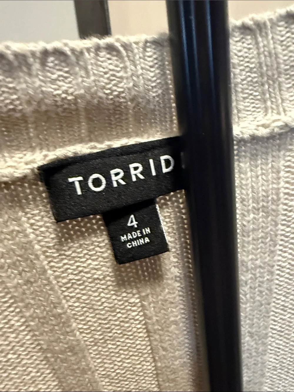 torrid Ribbed Button-Front cardigan - Picture 3 of 5